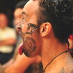 Facial visual of a Maōri from New Zealand