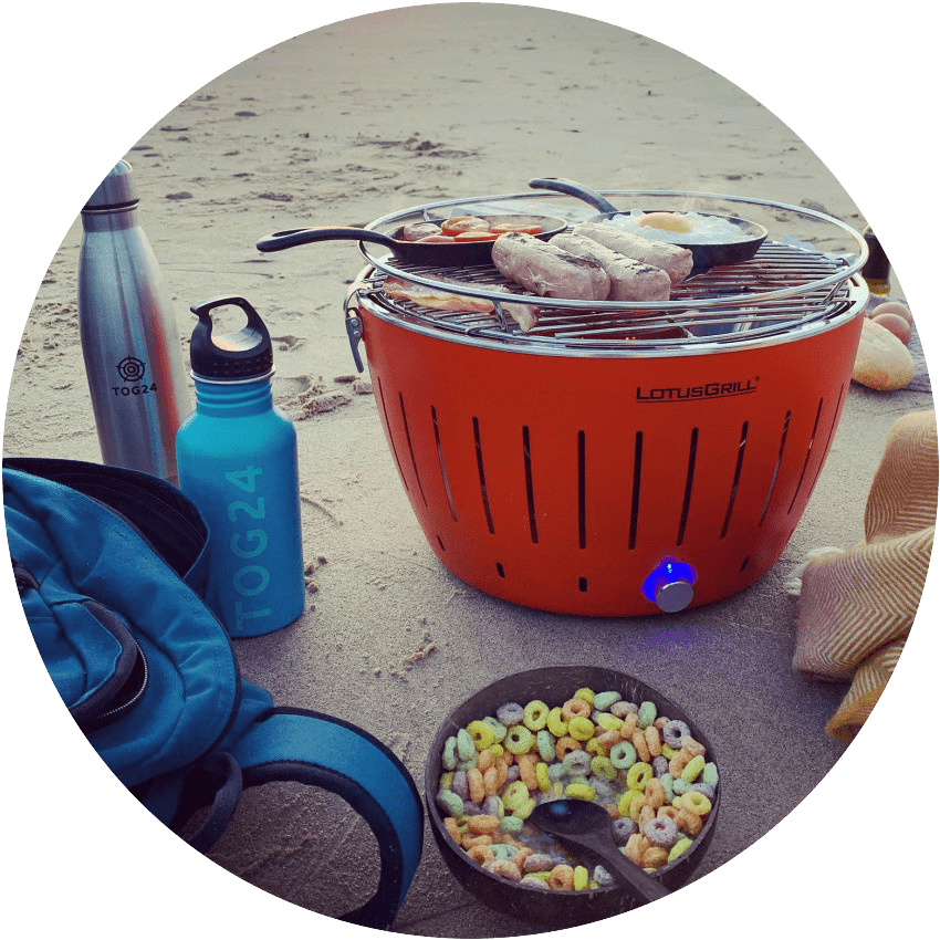 Outdoor Barbecuing on Beach in Matakana