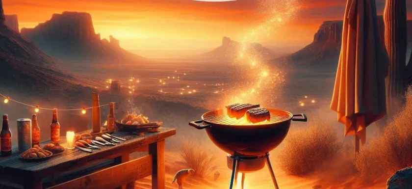There’s something magical about grilling under a vast desert sky